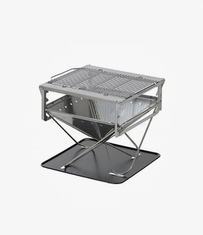 Snow Peak Takibi Fire And Grill Set in Silver