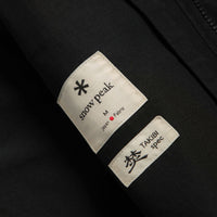 Snow Peak Takibi Ripstop Adjustable Jacket - Black thumbnail