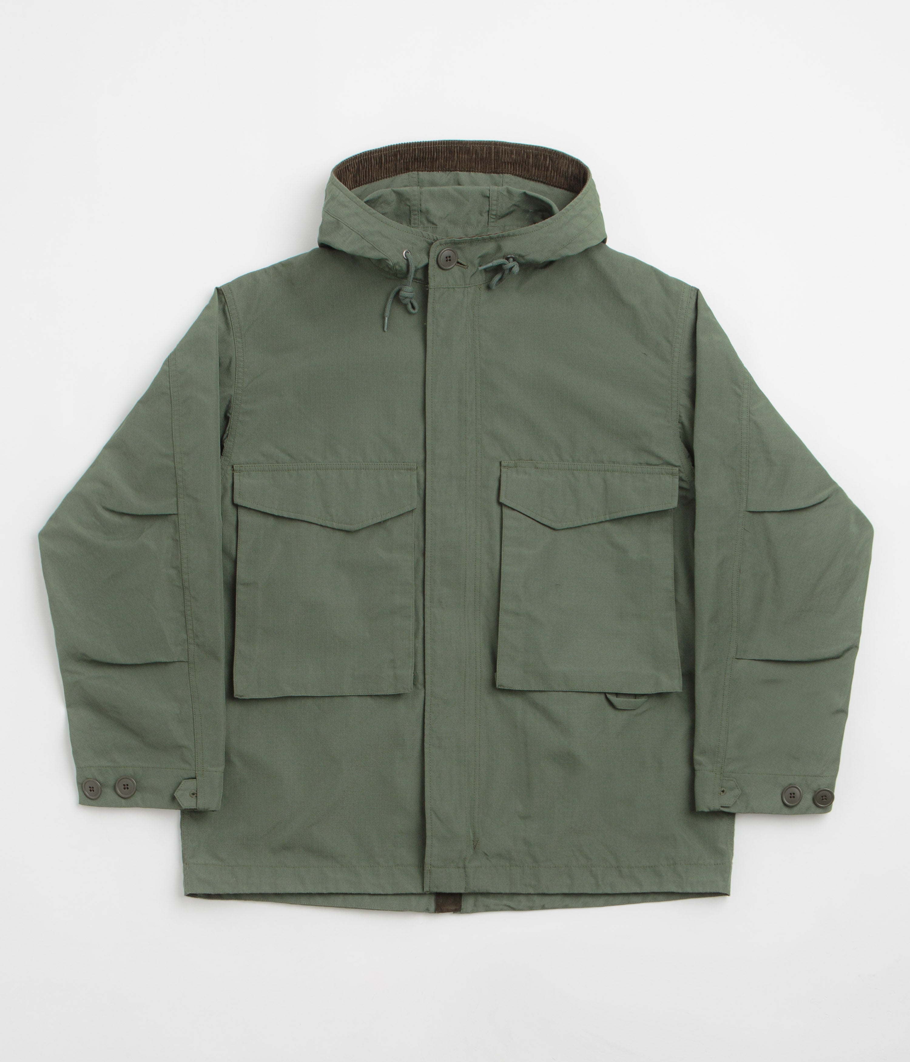 Snow Peak Takibi Ripstop Adjustable Jacket in Olive