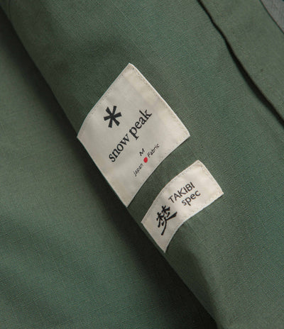 Snow Peak Takibi Ripstop Adjustable Jacket - Olive