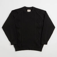Snow Peak Technical Alan Knit Crewneck Sweatshirt - Black thumbnail
