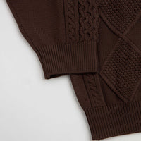 Snow Peak Technical Alan Knit Crewneck Sweatshirt - Brown thumbnail