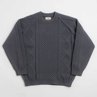 Snow Peak Technical Alan Knit Crewneck Sweatshirt - Charcoal thumbnail