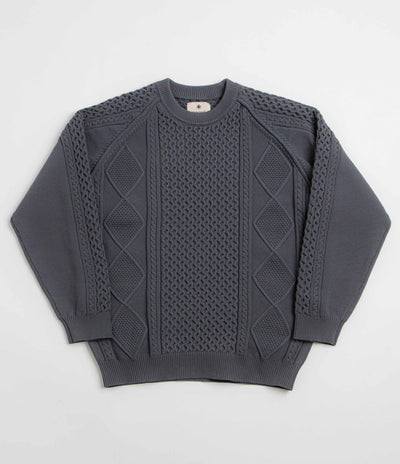 Snow Peak Technical Alan Knit Crewneck Sweatshirt - Charcoal
