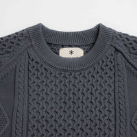 Snow Peak Technical Alan Knit Crewneck Sweatshirt - Charcoal thumbnail