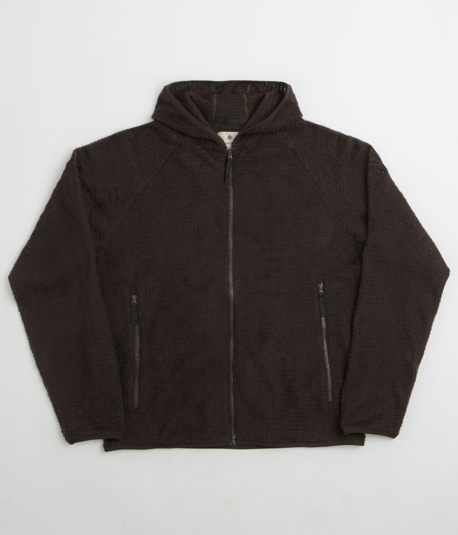 Snow Peak Thermo Control Zip Up Parka in Dark Brown