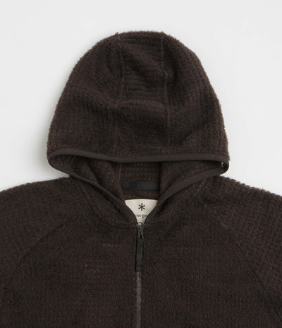 Snow Peak Thermo Control Zip Up Parka in Dark Brown