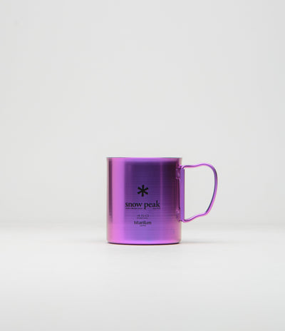 Snow Peak Titanium Double Wall 450ml Mug in Purple