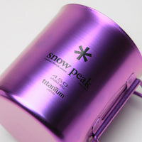 Snow Peak Titanium Double Wall 450ml Mug in Purple thumbnail