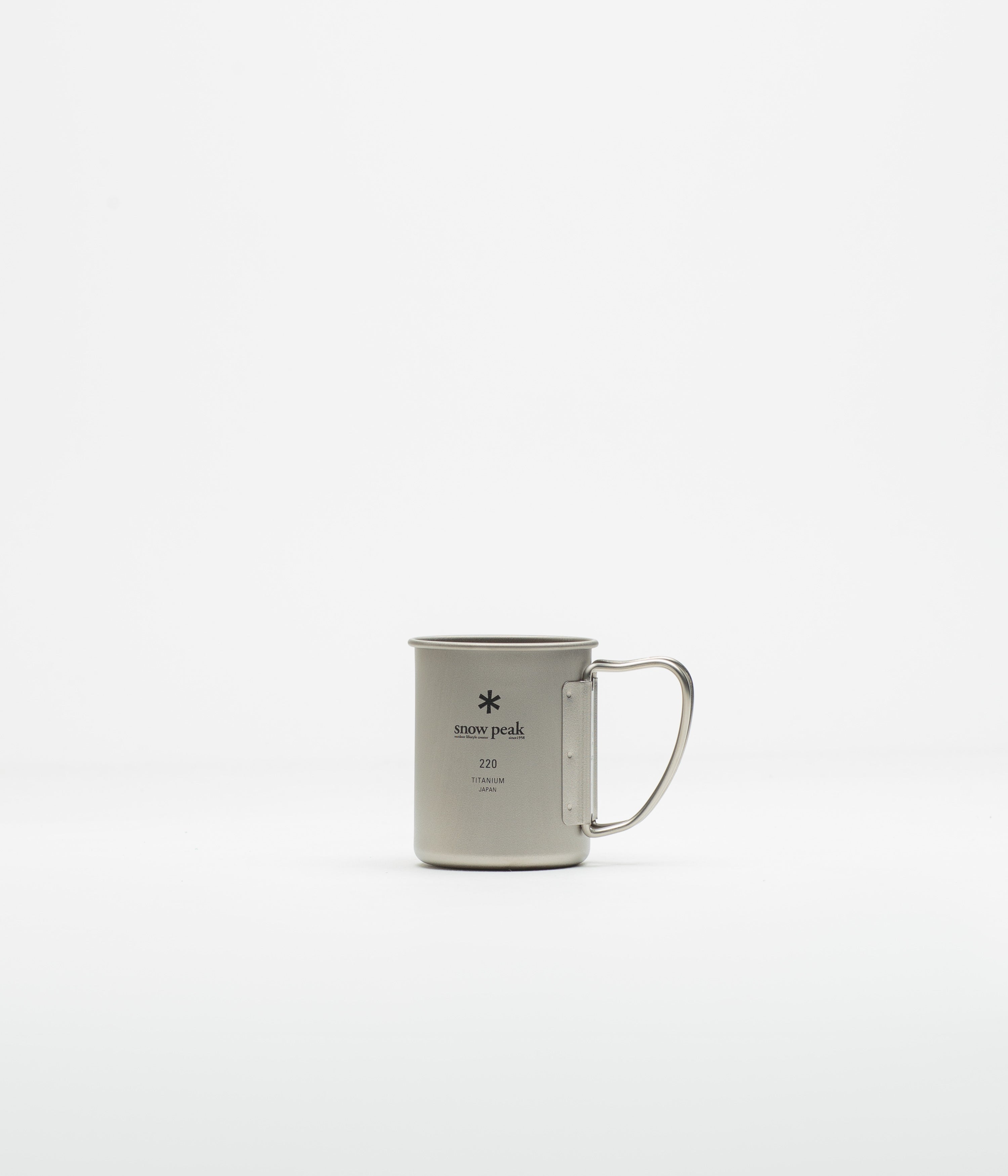 Snow Peak Titanium Single Wall 220ml Mug in Silver