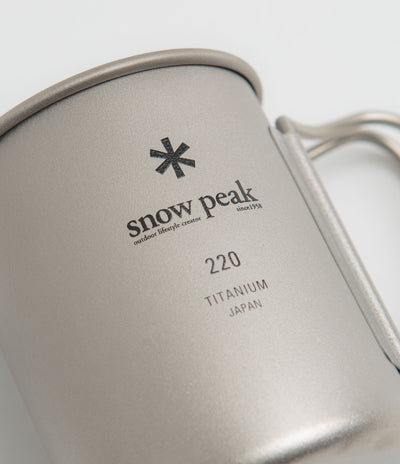 Snow Peak Titanium Single Wall 220ml Mug - Silver