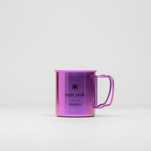 Snow Peak Titanium Single Wall 450ml Mug - Anodized Blue