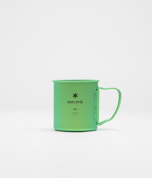 Snow Peak Titanium Single Wall 450ml Mug - Green