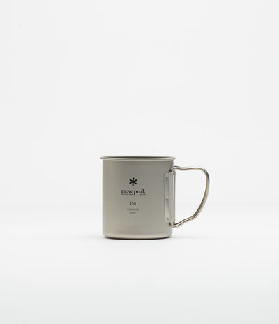 Snow Peak Titanium Single Wall 450ml Mug in Silver
