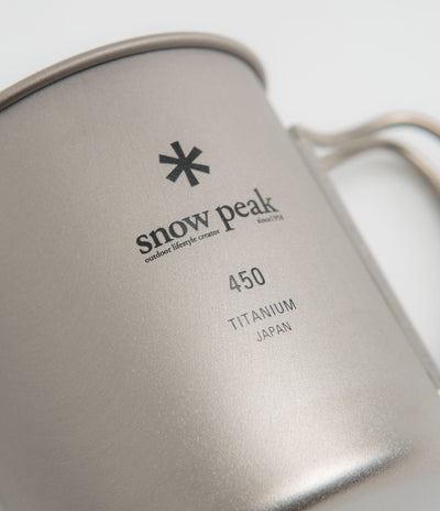 Snow Peak Titanium Single Wall 450ml Mug in Silver