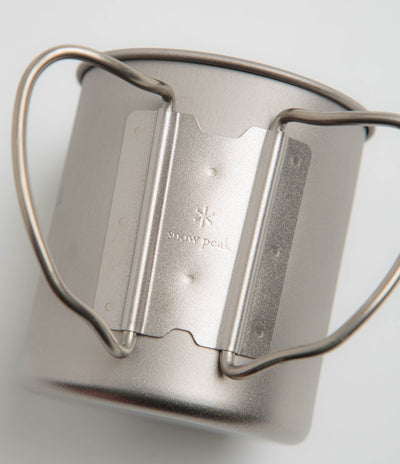 Snow Peak Titanium Single Wall 450ml Mug in Silver