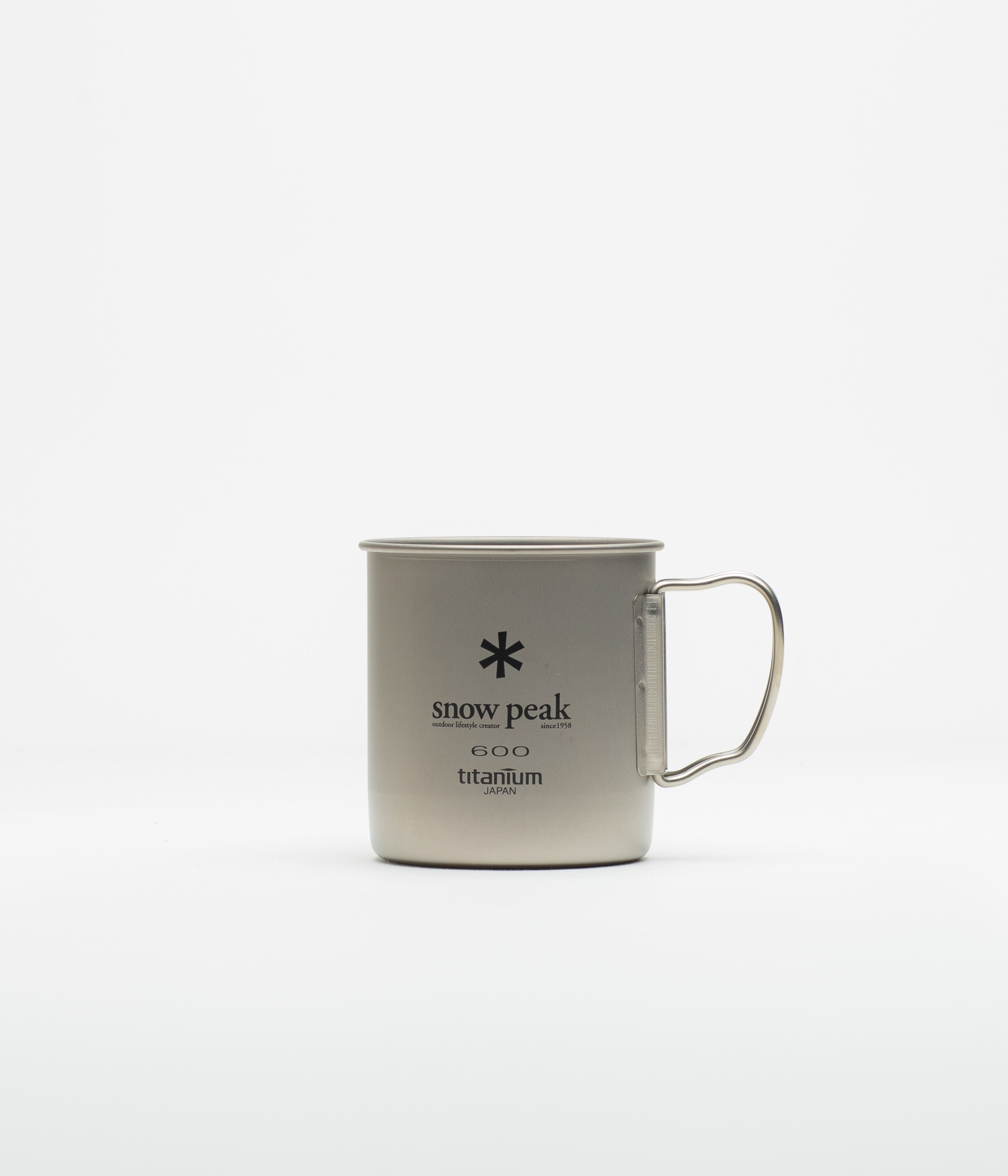 Snow Peak Titanium Single Wall 600ml Mug in Silver