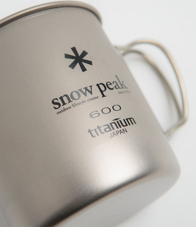 Snow Peak Titanium Single Wall 600ml Mug in Silver
