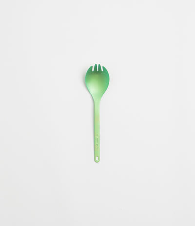 Snow Peak Titanium Spork in Green Anodized