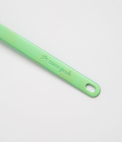 Snow Peak Titanium Spork in Green Anodized