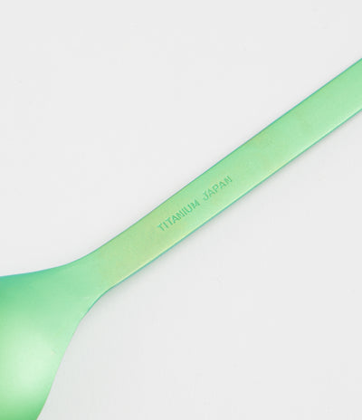 Snow Peak Titanium Spork in Green Anodized
