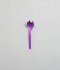 Snow Peak Titanium Spork in Purple Anodized