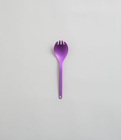 Snow Peak Titanium Spork in Purple Anodized