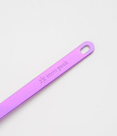 Snow Peak Titanium Spork in Purple Anodized