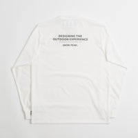 Snow Peak Typography Long Sleeve T-Shirt in Off White thumbnail