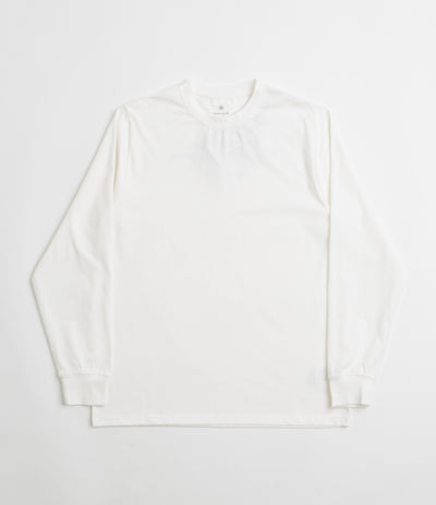 Snow Peak Typography Long Sleeve T-Shirt in Off White
