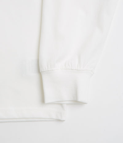 Snow Peak Typography Long Sleeve T-Shirt in Off White