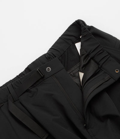 Snow Peak Water Repellent Stretch Relaxed Pants - Black