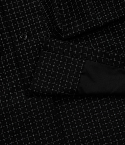 Snow Peak Wool Reflective Grid Shirt - Black