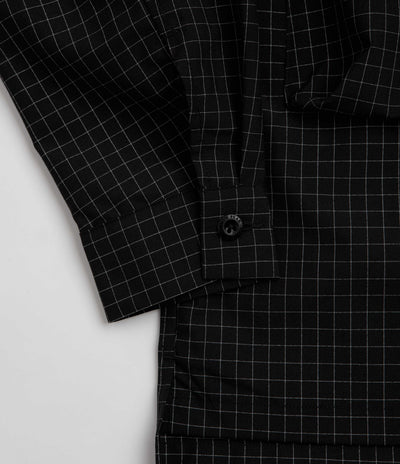 Snow Peak Wool Reflective Grid Shirt - Black