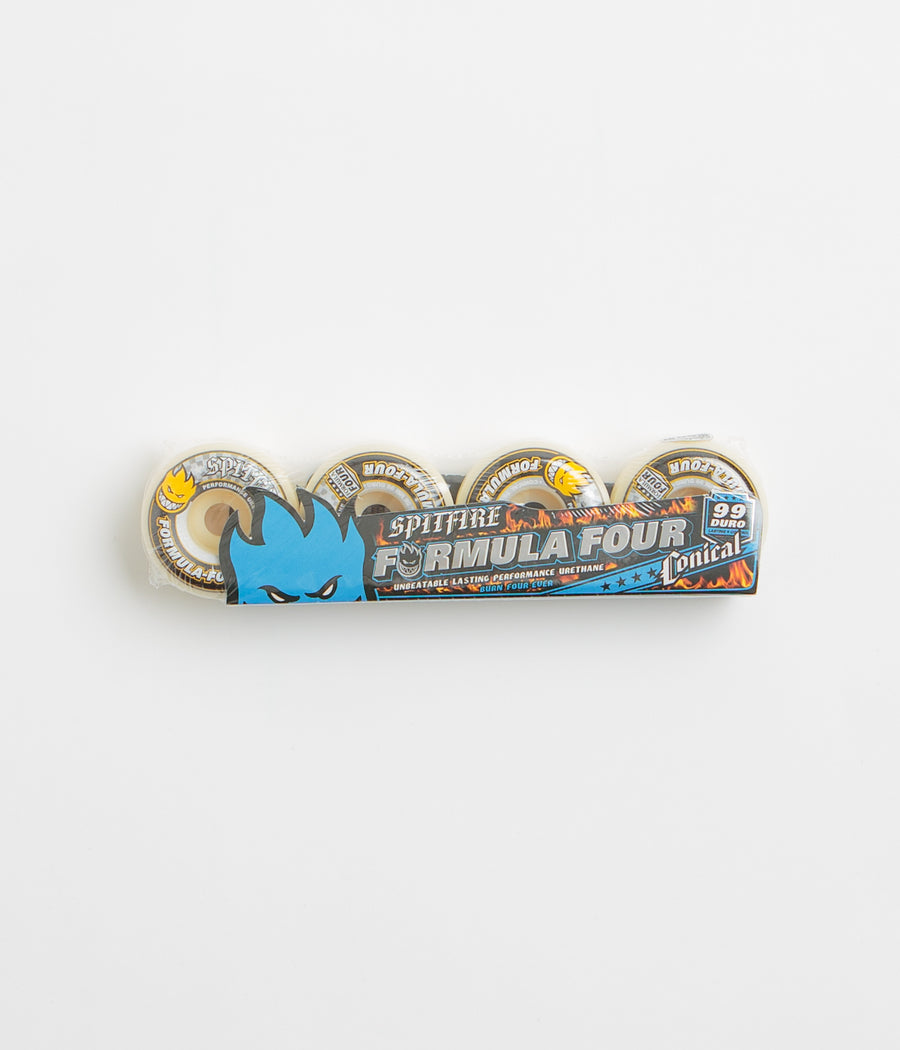 Spitfire Formula Four Conical 99DU Wheels - Natural - 56mm