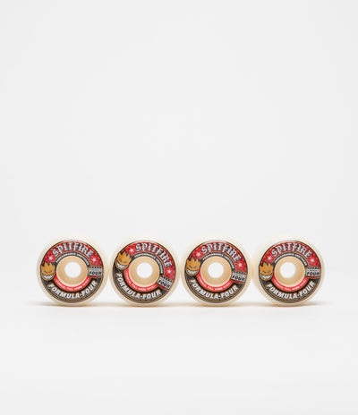 Spitfire Formula Four Conical Full 101DU Wheels - Natural - 54mm