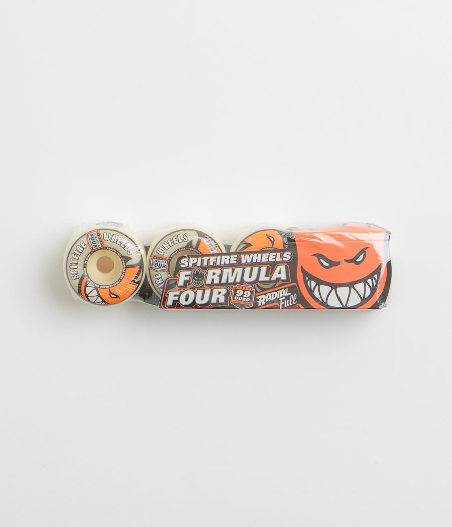 Spitfire Formula Four Radial Full 99DU Wheels - Natural - 56mm