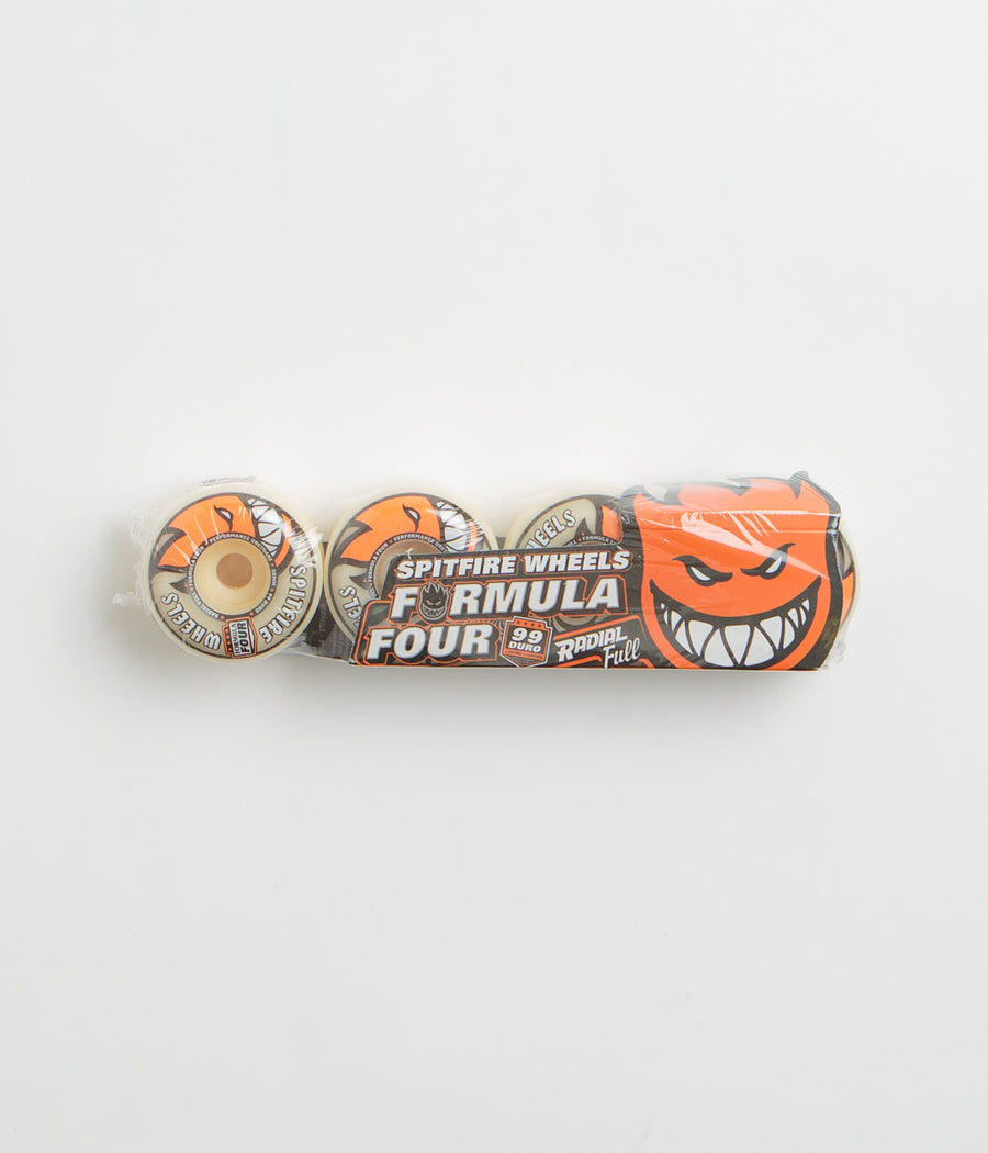 Spitfire Formula Four Radial Full 99DU Wheels - Natural - 58mm