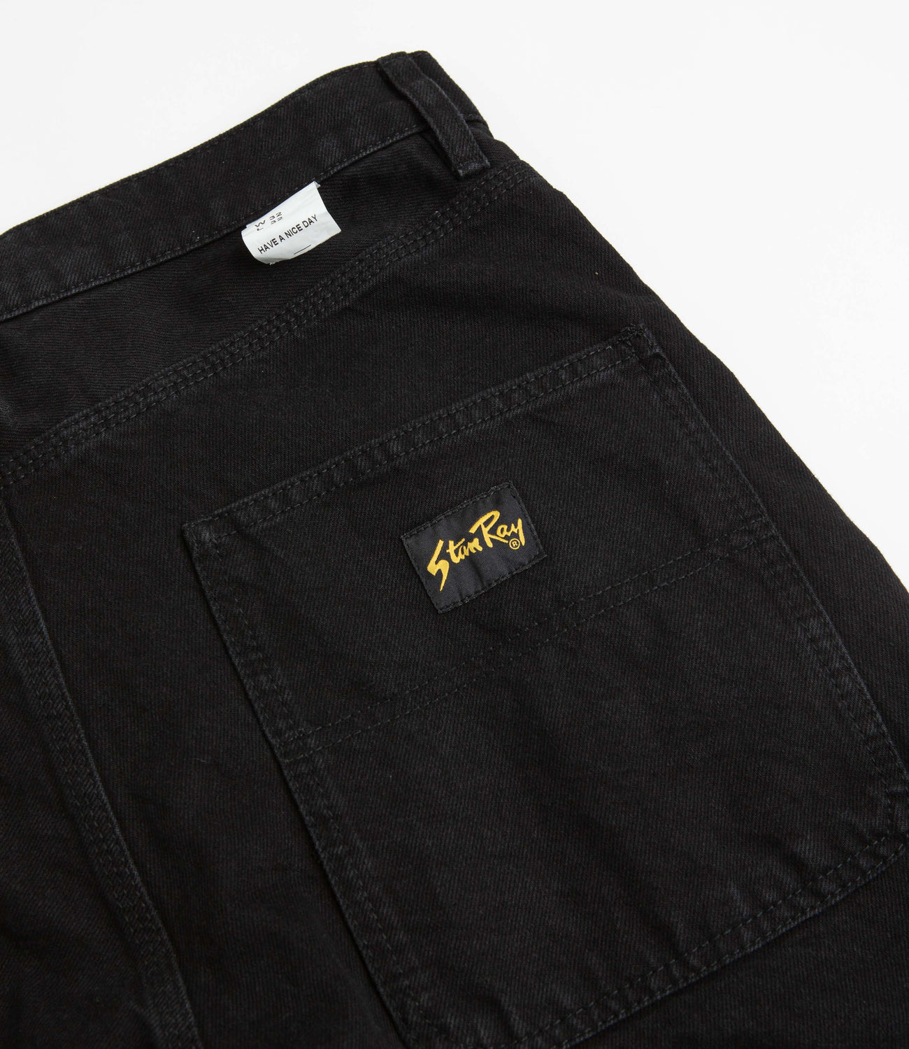 Stan Ray 5 Pocket Wide Jeans - Black Overdye Denim | Flatspot