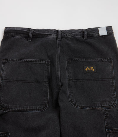 Stan Ray Big Job Painter Pants - Washed Black Denim / Black