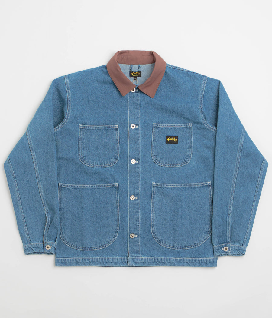 Stan Ray Coverall Jacket in 70'S Stone Denim