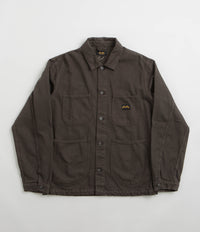 Stan Ray Coverall Jacket in Overdyed Charcoal Hickory