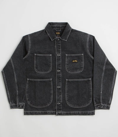 Stan Ray Coverall Jacket in Stonewashed Black Denim