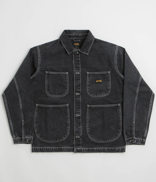 Stan Ray Coverall Jacket - Stonewashed Black Denim