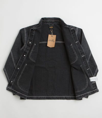 Stan Ray Coverall Jacket in Stonewashed Black Denim