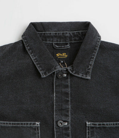 Stan Ray Coverall Jacket in Stonewashed Black Denim