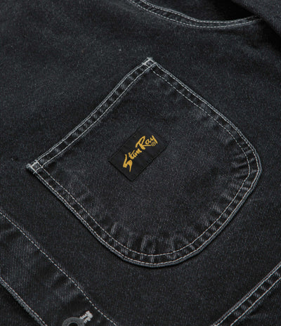 Stan Ray Coverall Jacket in Stonewashed Black Denim