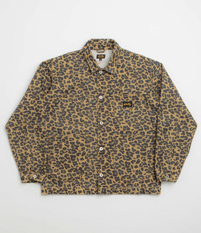 Stan Ray Coverall Jacket in Washed Leopard Camo Duck
