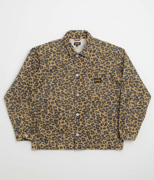 Stan Ray Coverall Jacket - Washed Leopard Camo Duck