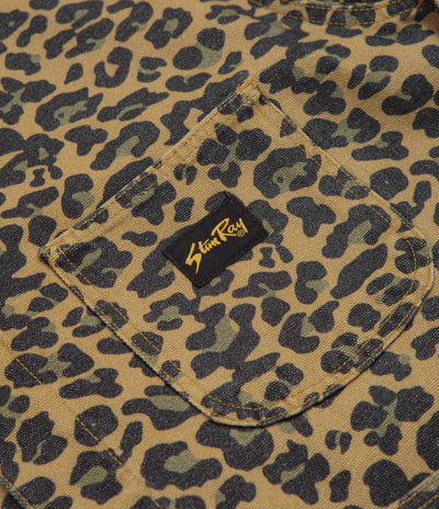 Stan Ray Coverall Jacket in Washed Leopard Camo Duck